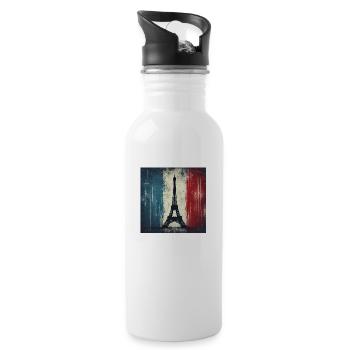 Vive la France! - 20 oz Water Bottle - white - Right