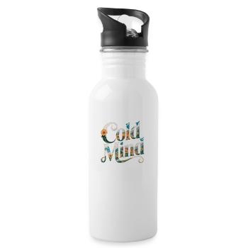 Cold Mind - 20 oz Water Bottle - white - Right