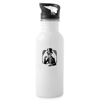 Skull Tea Time - 20 oz Water Bottle - white - Right
