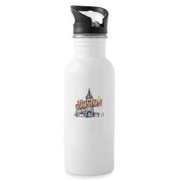 Boston USA gift - 20 oz Water Bottle - white - Right