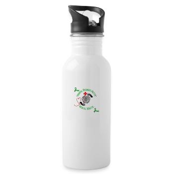 Mental health awareness - 20 oz Water Bottle - white - Right