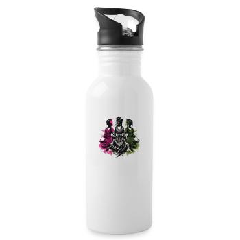 Hmong Clothes & Hmong Dresses - 20 oz Water Bottle - white - Right