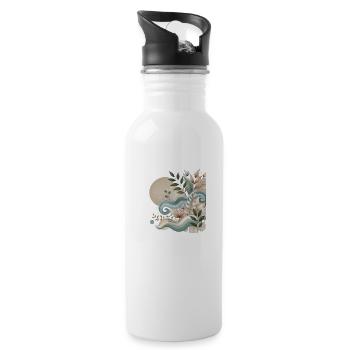 Nature's Serenity Tee - 20 oz Water Bottle - white - Right