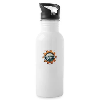 Engineers-Innovators Problem solvers Designers Tec - 20 oz Water Bottle - white - Right