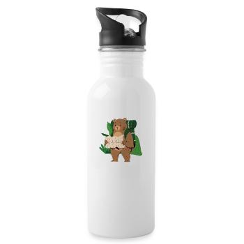 Green Playful Adventure Camp Event - 20 oz Water Bottle - white - Right