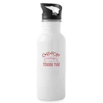 Valentines Day, Retro Valentine, Coquete Valentine - 20 oz Water Bottle - white - Right