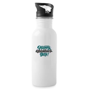 "T-shirt weather is the best weather." - 20 oz Water Bottle - white - Right