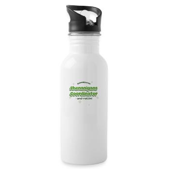 Shenanigans Coordinator - 20 oz Water Bottle - white - Right