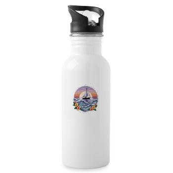 Sailing into serenity - 20 oz Water Bottle - white - Right