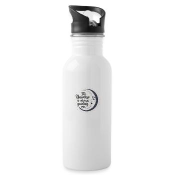 The Universe Supports Me - 20 oz Water Bottle - white - Right