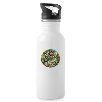 Belly Dance Daffodil - 20 oz Water Bottle - white - Right