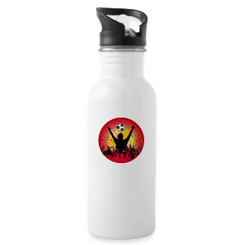 Soccer Fan Power – Pure Stadium Atmosphere - 20 oz Water Bottle - white - Right