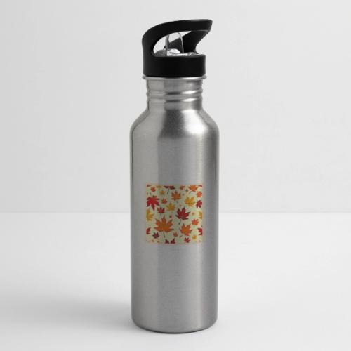 Seamless Fall Foliage Design - 20 oz Water Bottle