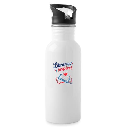 Libraries Inspire! - 20 oz Water Bottle
