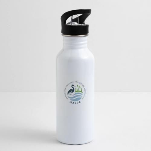 Circular Logo With Text No Background - 20 oz Water Bottle
