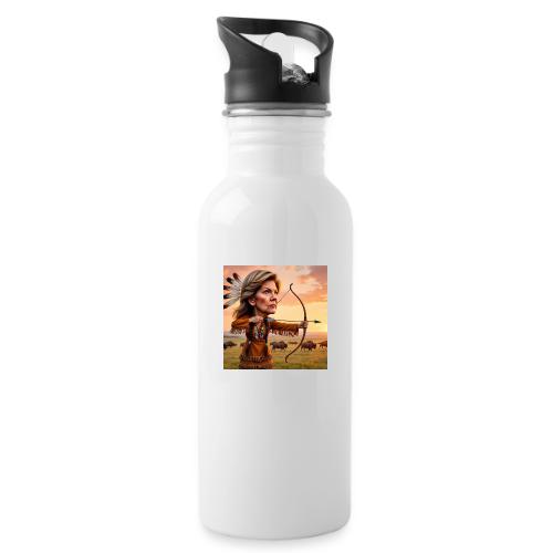 Elizabeth Warren hunting buffalo - 20 oz Water Bottle