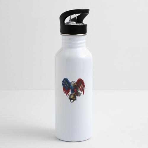 American Flag Bald Eagle - Helmet - 20 oz Water Bottle