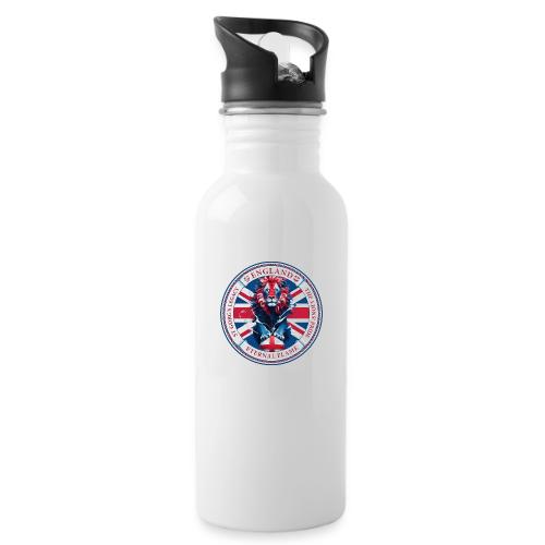 England Lion Emblem T Shirt, Flag Pride Gift - 20 oz Water Bottle