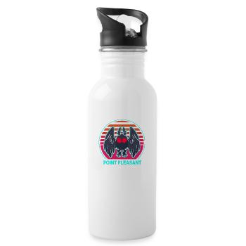 Cryptozoology Folklore Mothman Point Pleasant - 20 oz Water Bottle - white - Right