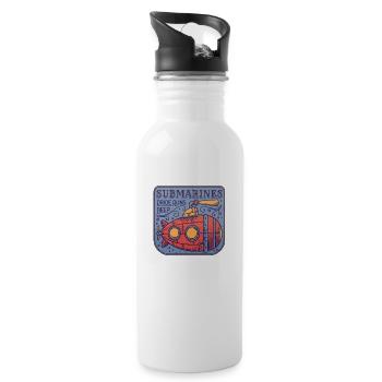 submarines pride runs deep - 20 oz Water Bottle - white - Right