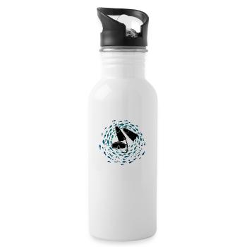 Dive And Delight Scuba Scuba Diving Diving Ocean - 20 oz Water Bottle - white - Right