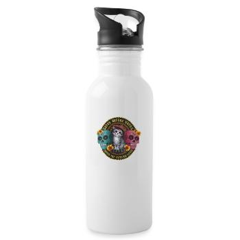 Womens Before Unless Cat - 20 oz Water Bottle - white - Right