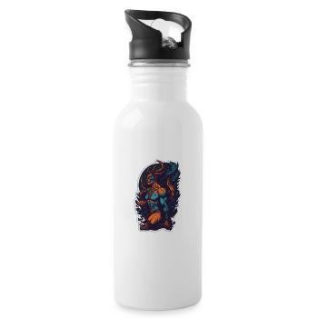 Strong fantasy minotaur - 20 oz Water Bottle - white - Right