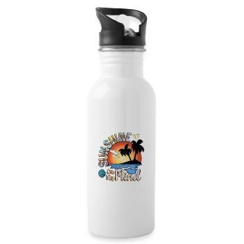 Sunshine on my mind - 20 oz Water Bottle - white - Right