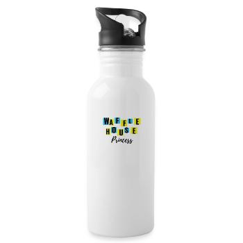 Waffle House Princess - 20 oz Water Bottle - white - Right