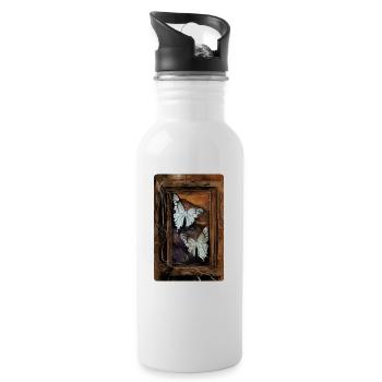 Butterfly Window - 20 oz Water Bottle - white - Right