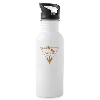Explore More Golden - 20 oz Water Bottle - white - Right