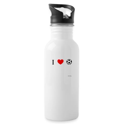 I heart soccer - Women - 20 oz Water Bottle