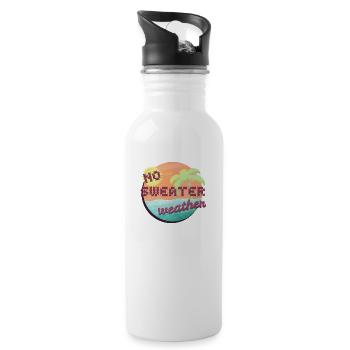 No Sweater Weather - 20 oz Water Bottle - white - Right