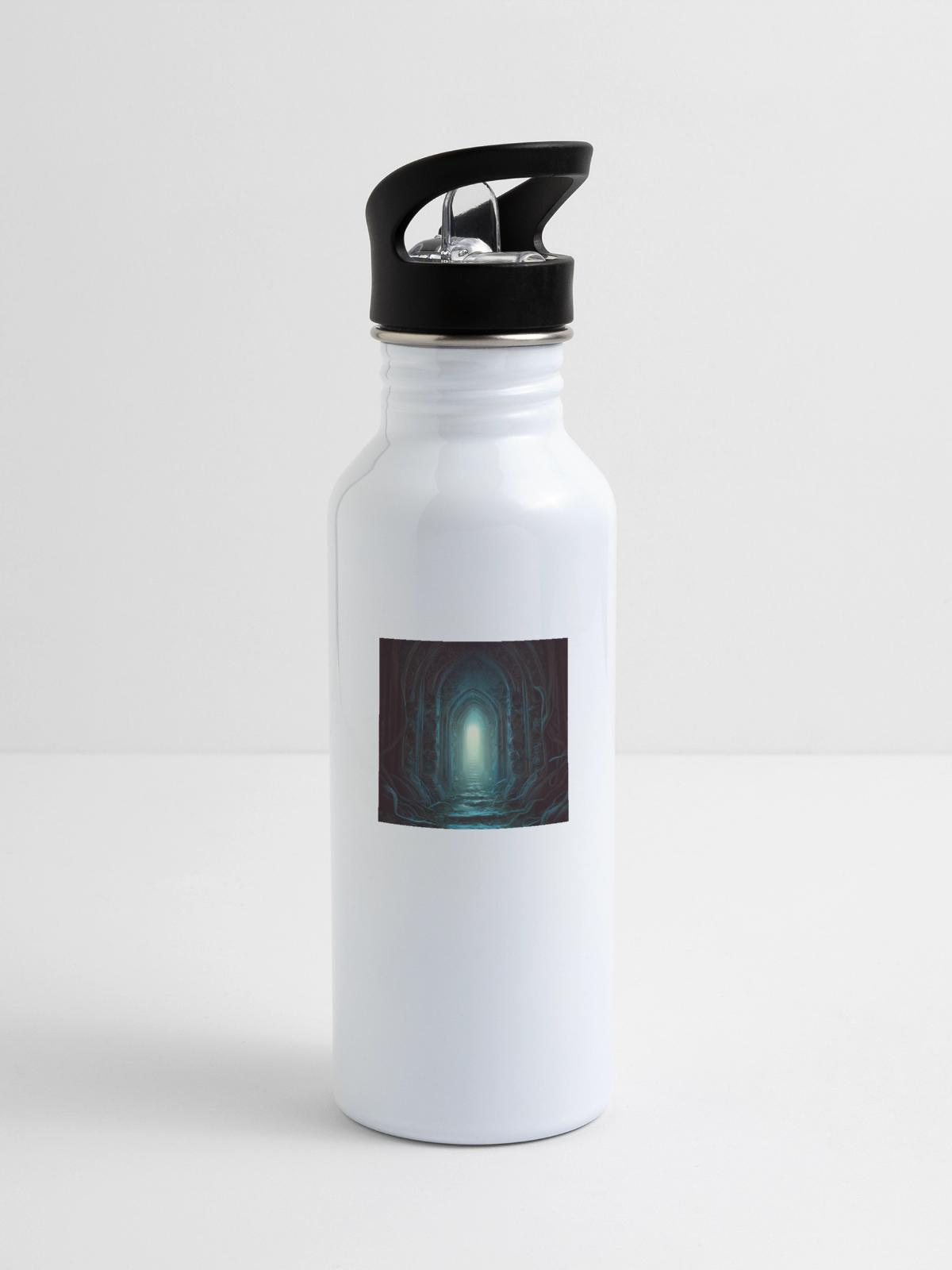 Secret gate - 20 oz Water Bottle - white - Right