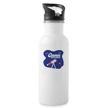 Cosmos Enthusiast Astronomy Telescope Stargazer - 20 oz Water Bottle - white - Right