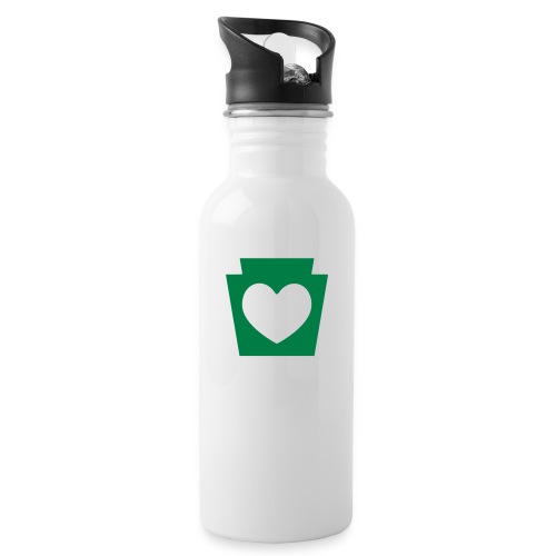 Love/Heart PA Keystone - 20 oz Water Bottle