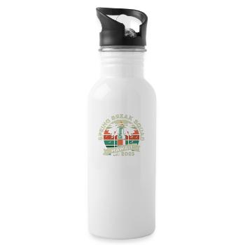 Retro Spring Break Squad 2023 Hawaii - 20 oz Water Bottle - white - Right