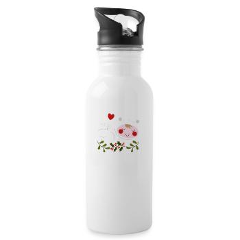 Sleeping Baby Dressed As A Polar Bear - 20 oz Water Bottle - white - Right
