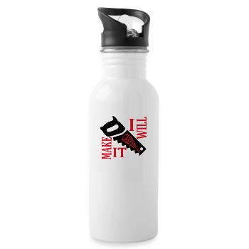 Carpenter I will make it - 20 oz Water Bottle - white - Right