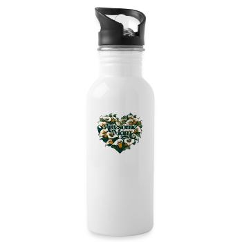 Awesome Mom - 20 oz Water Bottle - white - Right