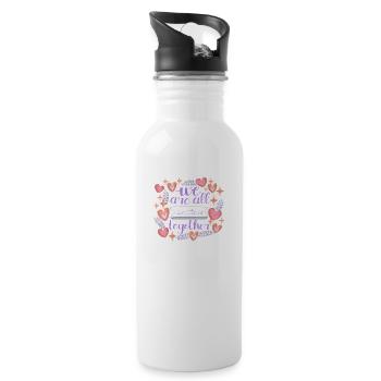 We are all in this together - 20 oz Water Bottle - white - Right