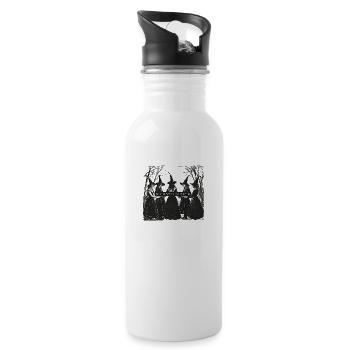 Girls will be girls witch halloween - 20 oz Water Bottle - white - Right
