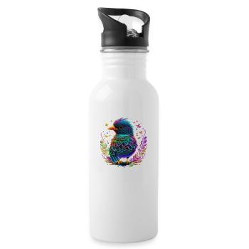 Vibrant Avian Beauty - 20 oz Water Bottle - white - Right