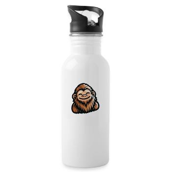 Happy Sasquatch Bigfoot - 20 oz Water Bottle - white - Right