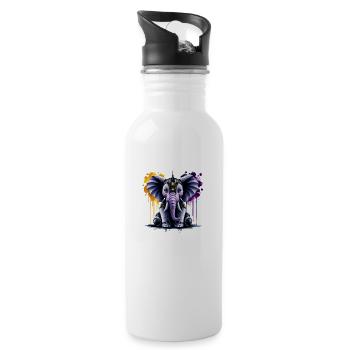Cyber Pachyderm - 20 oz Water Bottle - white - Right