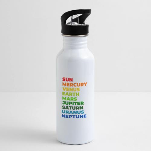 Color the solar system - 20 oz Water Bottle
