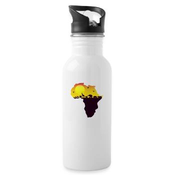 africa wild - 20 oz Water Bottle - white - Right