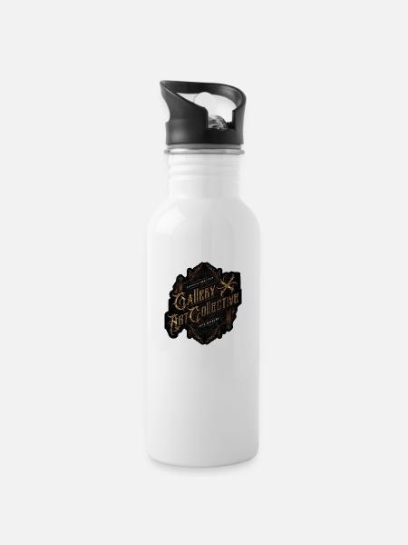 Gallery X Logo - 20 oz Water Bottle - white