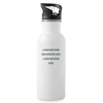 Encouragement to go ahead - 20 oz Water Bottle - white - Right