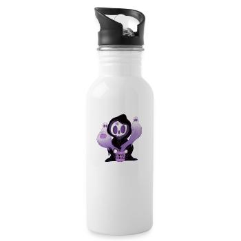 Let s Open A Can Of Spookiness - 20 oz Water Bottle - white - Right
